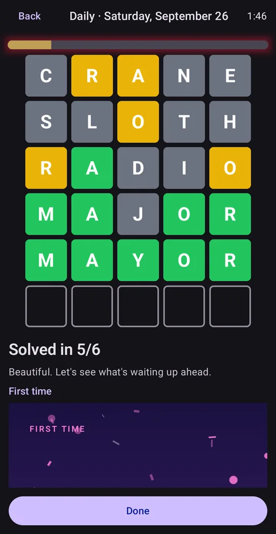 Word Duel: 5 Letter Word Game on Google Play, screen 2